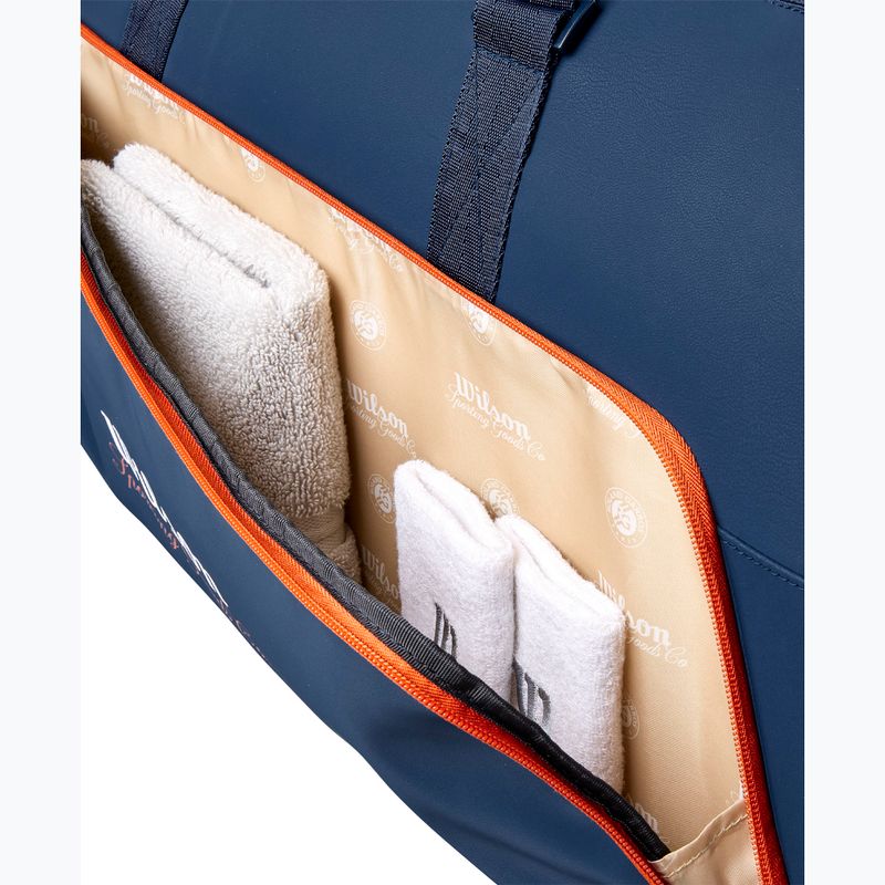Borsa da tennis Wilson Roland Garros Session De Soiree Large Duffel 2026 navy/clay 7