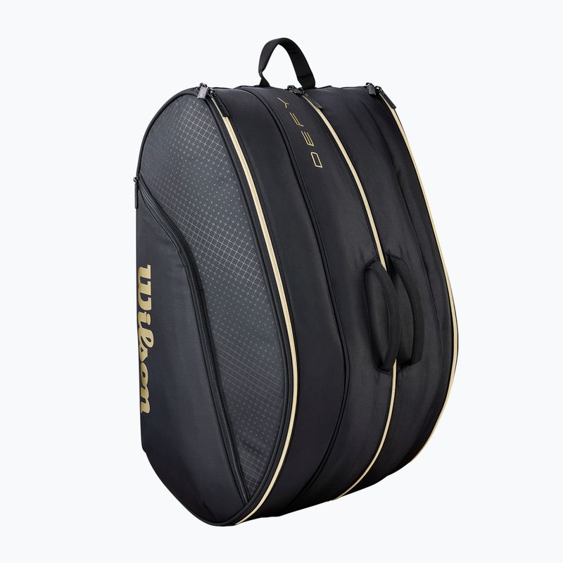Borsa da padel Wilson Defy Padel black/gold 3