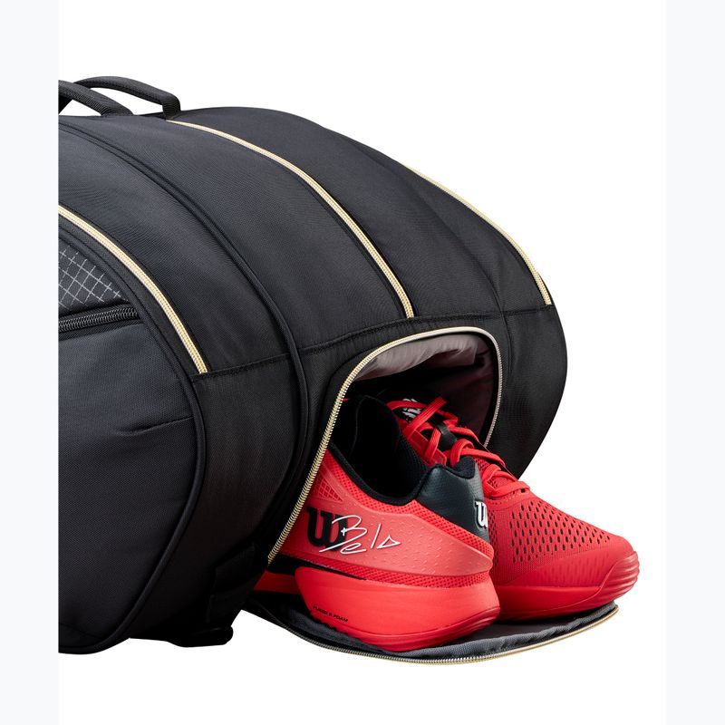 Borsa da padel Wilson Defy Padel black/gold 8