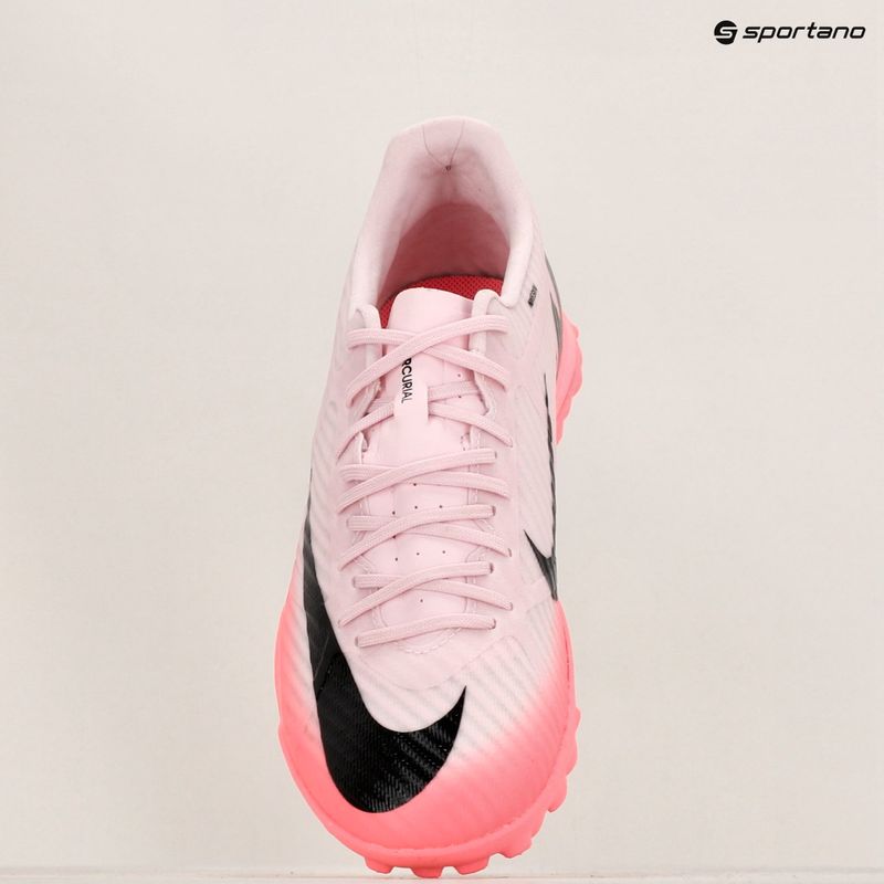 Scarpe da calcio Nike Zoom Mercurial Vapor 15 Academy TF rosa schiuma/nero 9