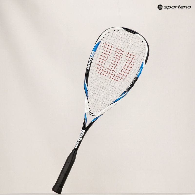 Racchetta da squash Wilson Hyper Hammer 120 blu/bianco 10