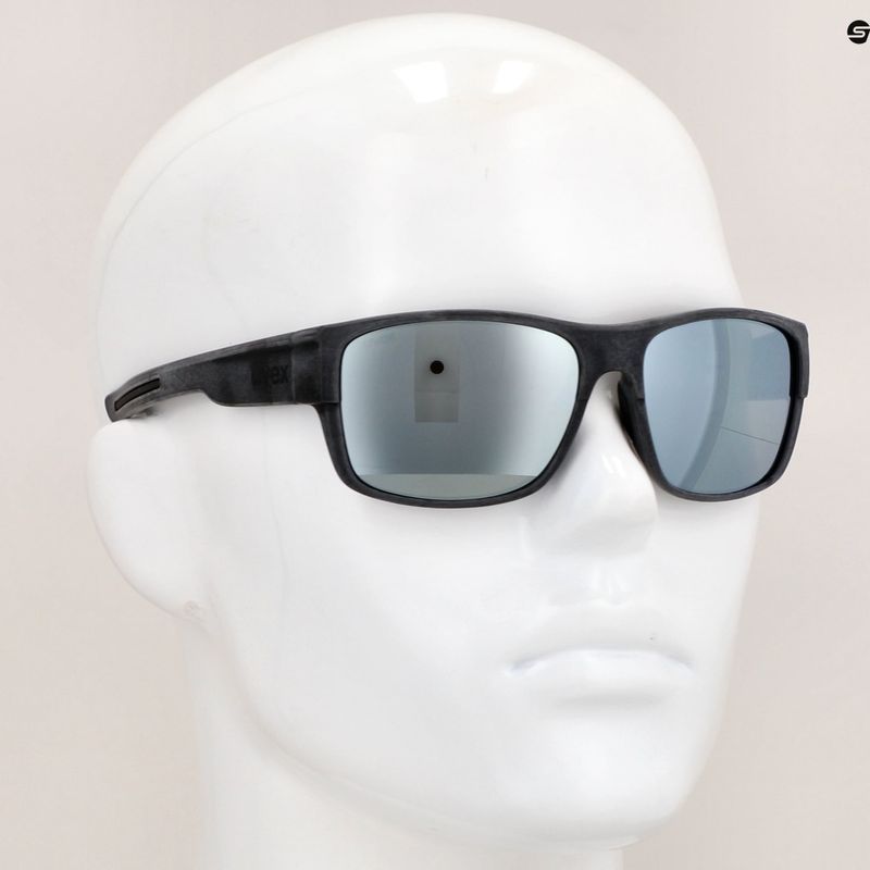 Occhiali da sole UVEX Esntl Urban nero opaco/argento specchiato 6