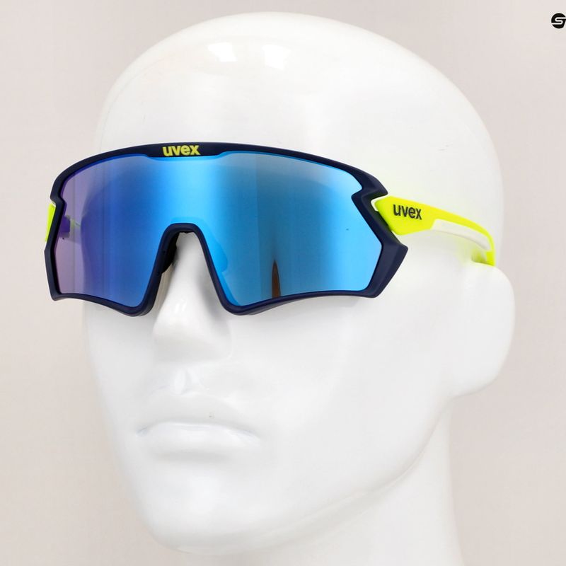 Occhiali da sole UVEX Sportstyle 231 2.0 blu giallo opaco/blu specchiato 6