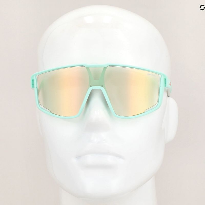 Occhiali da sole Julbo Fury Reactiv 1-3 Light Amplifier menta/grigio chiaro/rosa/oro rosa multistrato 5