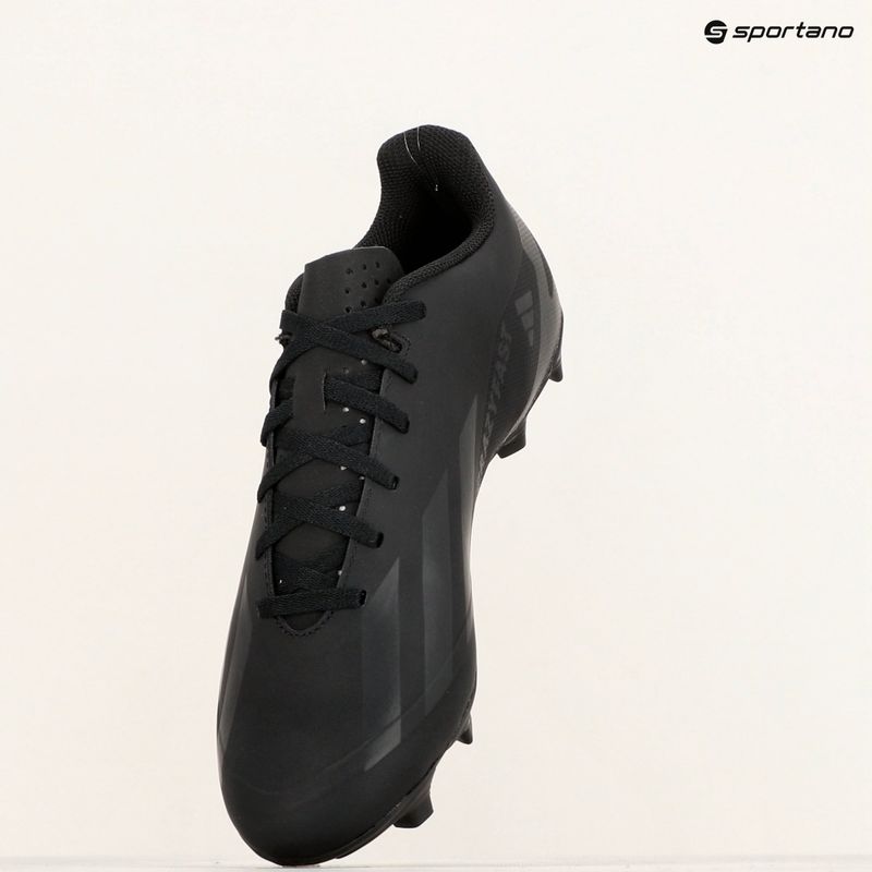 Uomo adidas X Crazyfast 4 FxG nucleo nero scarpe da calcio 9