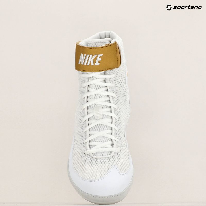 Scarpe da wrestling da uomo Nike Inflict 3 bianco/oro metallico 9