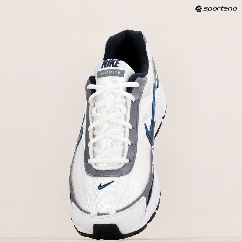 Nike Initiator scarpe da corsa uomo bianco/metallic cool grey/obsidian 9