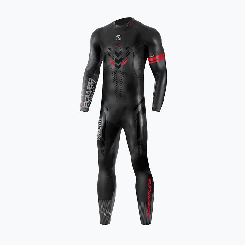 Muta da triathlon da uomo Synergy Adrenaline Full Sleeve 5 mm black/red