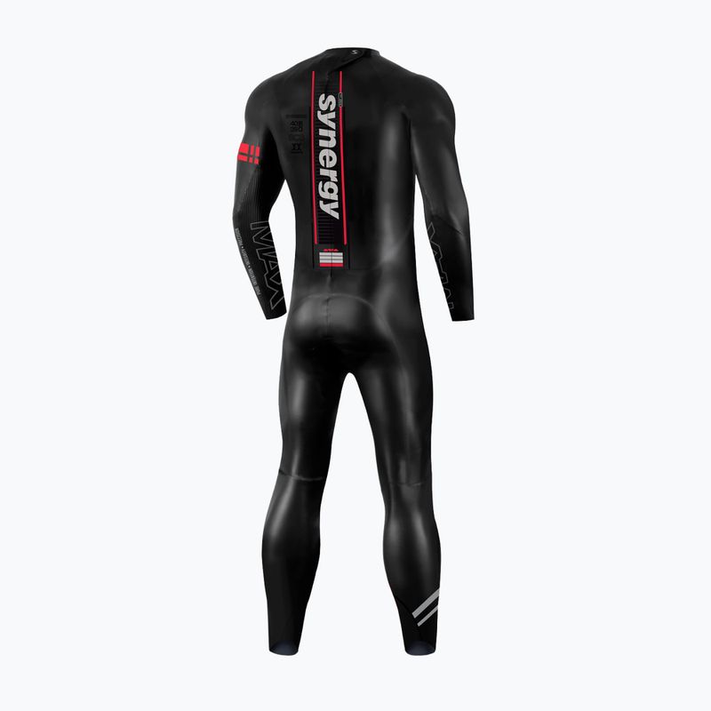 Muta da triathlon da uomo Synergy Adrenaline Full Sleeve 5 mm black/red 2