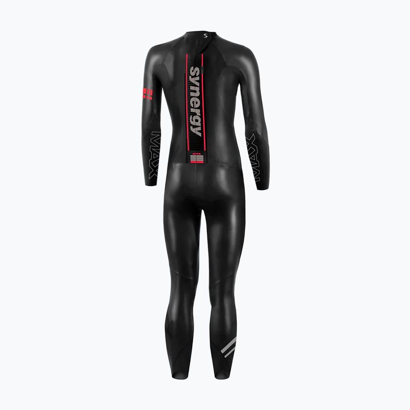 Muta da triathlon da donna Synergy Adrenaline Full Sleeve 5 mm black/red 2
