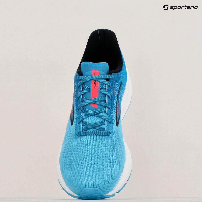 Brooks Launch 10 uomini scarpe da corsa crystal seas / blue jay / nero 19