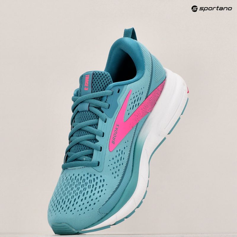 Brooks Trace 3 scarpe da corsa da donna aqua/storm/rosa 18