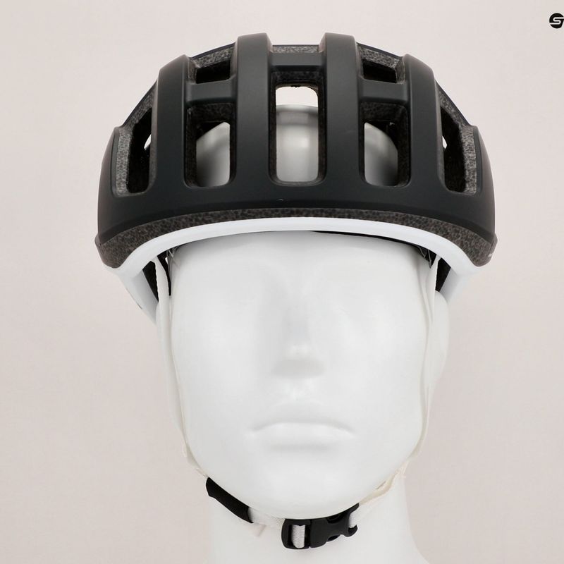 Casco da bicicletta POC Ventral Lite nero uranio/bianco idrogeno opaco 11