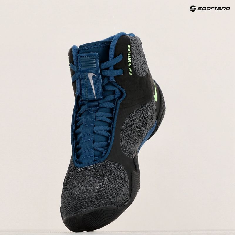 Scarpe da wrestling Nike Tawa, antracite/blu scuro 9
