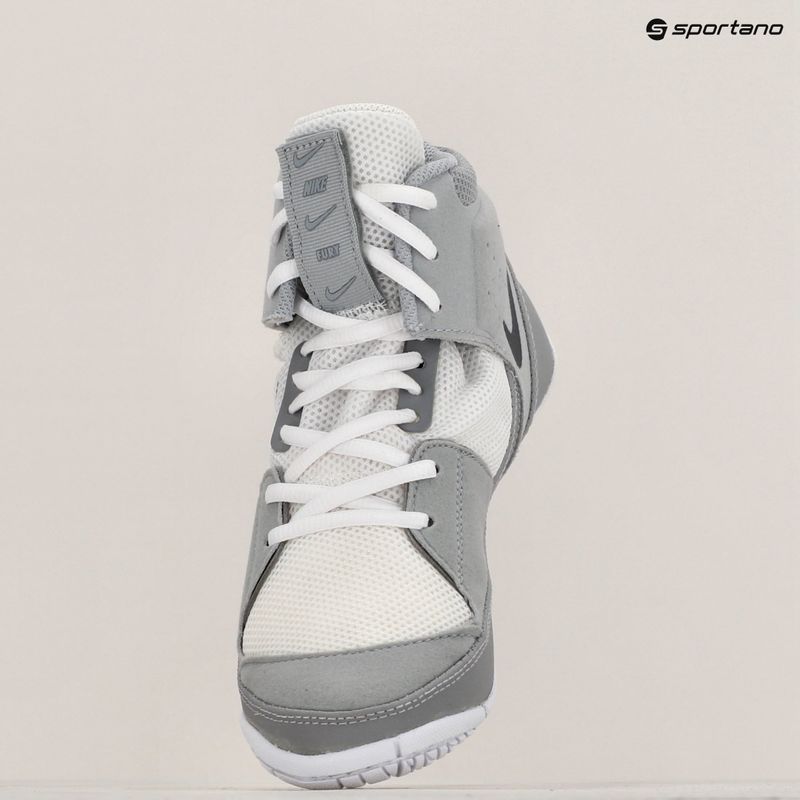Scarpe da wrestling Nike Fury bianco/grigio 9