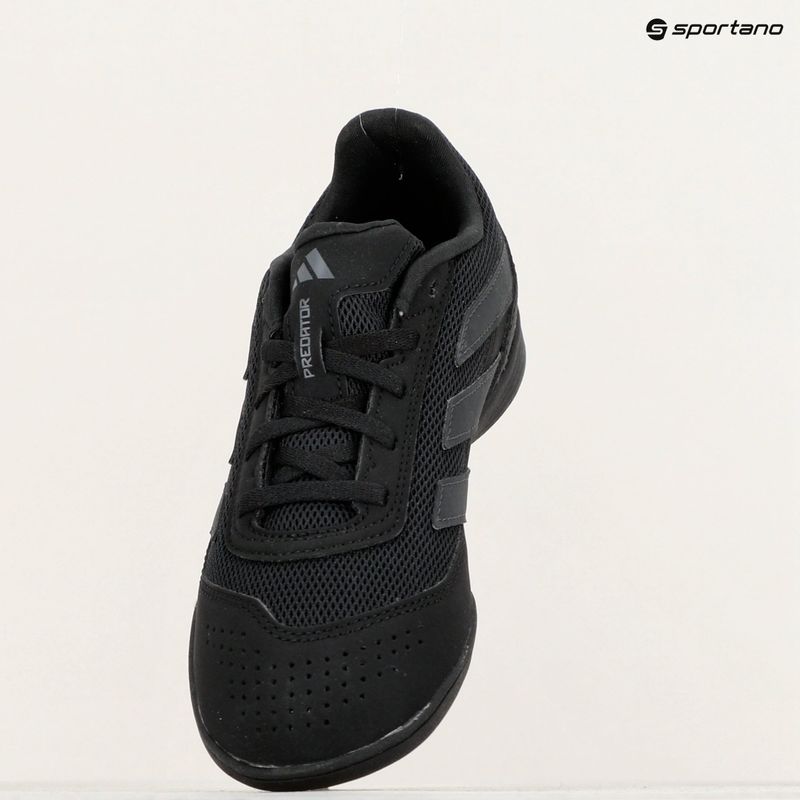 Scarpe da calcio per bambini adidas Predator Club Sala IN nero/carbonio 15