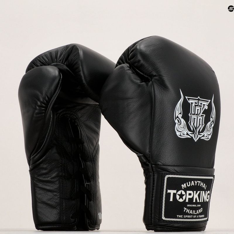 Guanti da competizione Top King Boxing neri 8