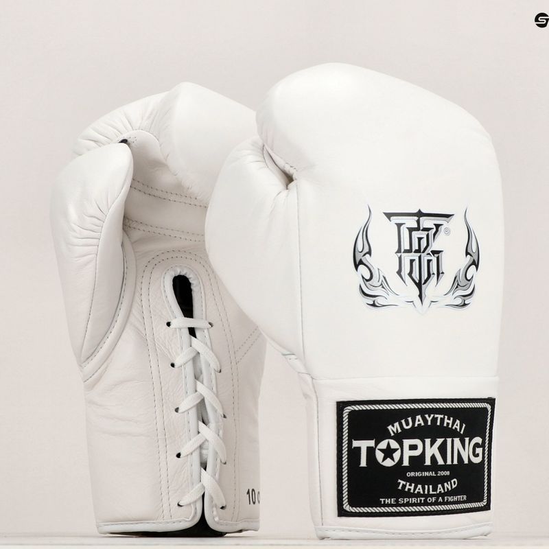 Guantoni da boxe Top King Competition bianchi 8
