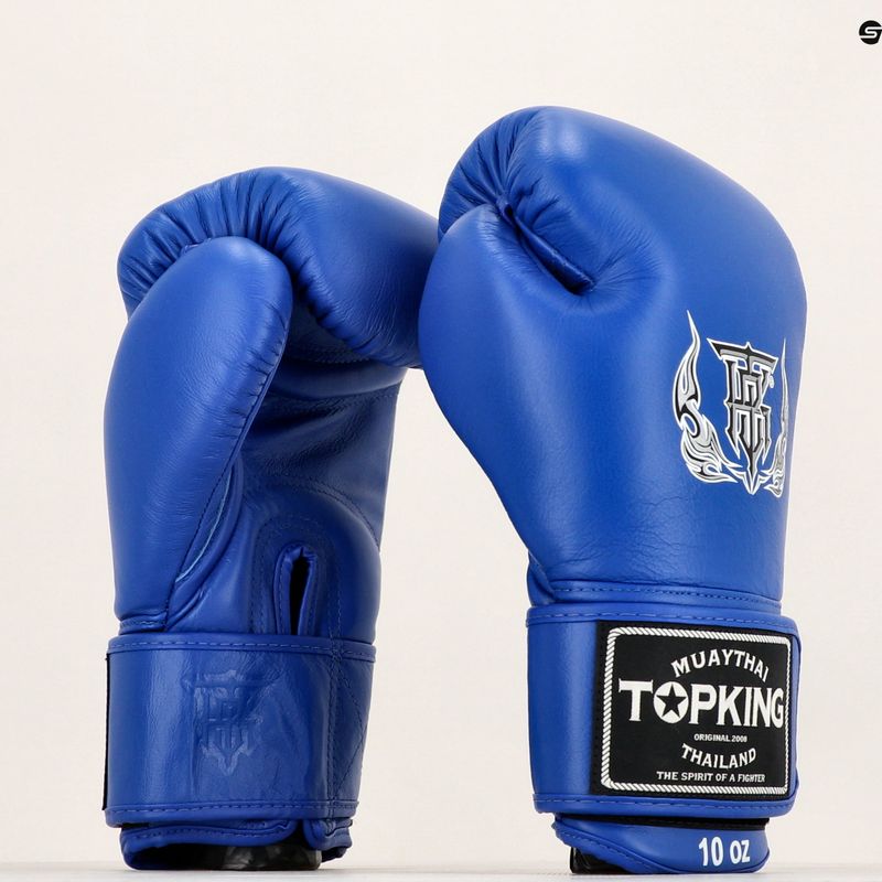 Top King Muay Thai Ultimate guanti da boxe blu 6