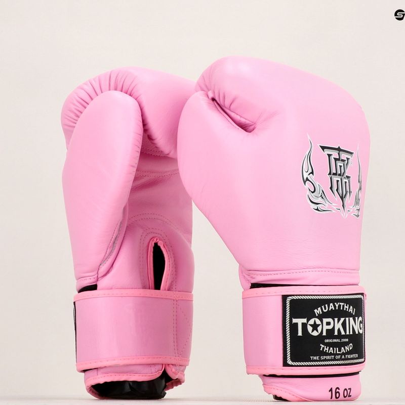Top King Muay Thai Ultimate guanti da boxe rosa 6