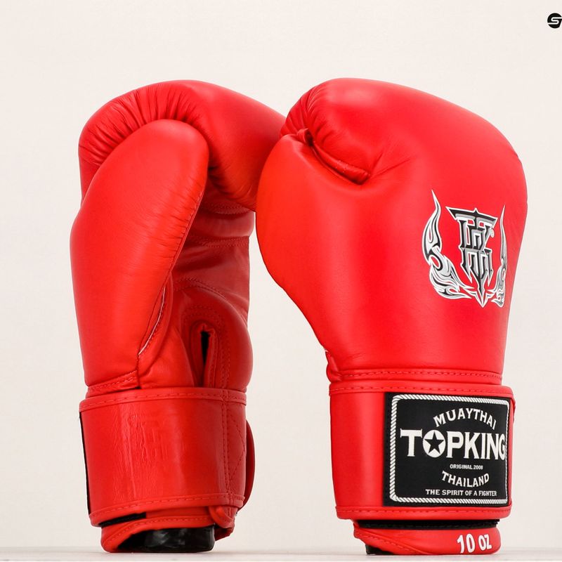 Top King Muay Thai Ultimate guanti da boxe rossi 6