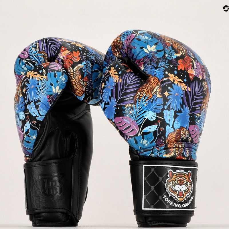Guantoni da boxe Top King Wild Tiger nero 7