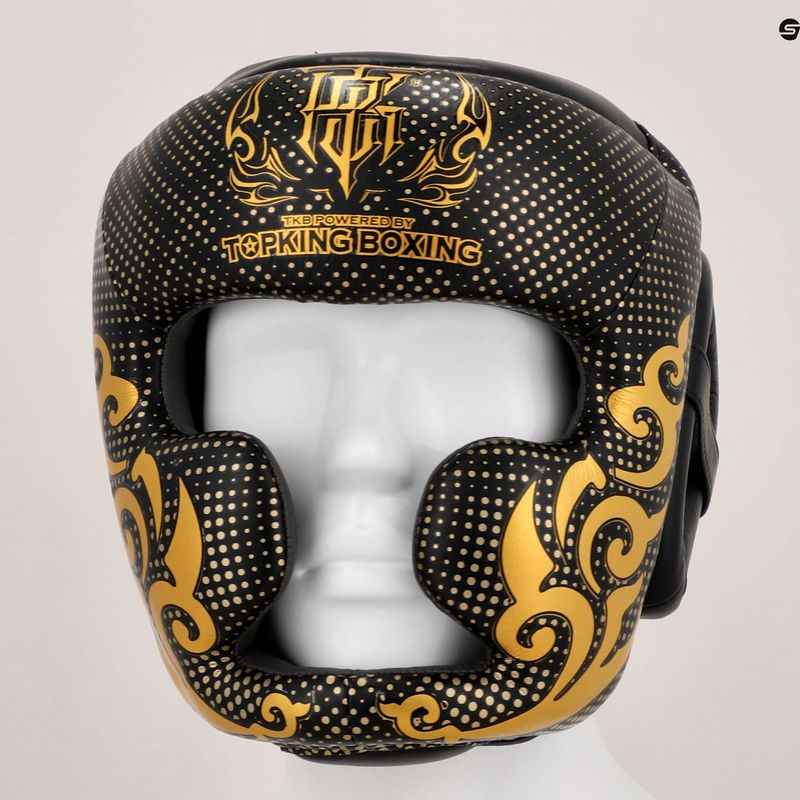 Top King Kanok casco da boxe nero 8