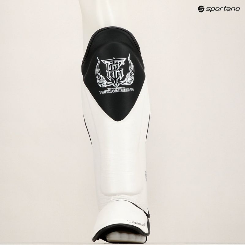 Top King Shin Guards protezioni per tibia e piede Blend bianco/nero 8