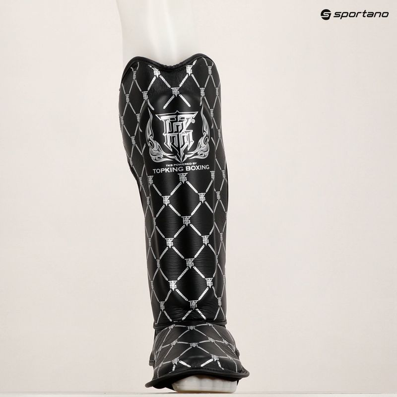 Protezioni per tibie e piedi Top King Chain nero/argento 6