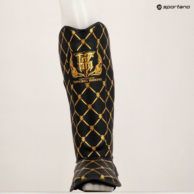 Protezioni per tibia e piede Top King Chain Semi Leather nero/oro 6