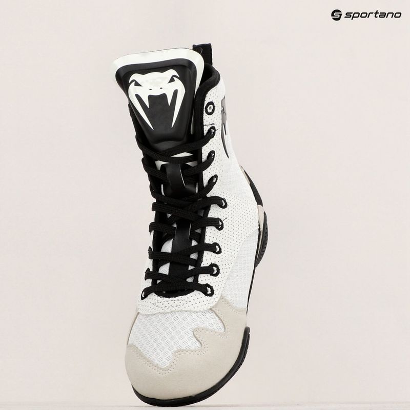 Scarpe da boxe Venum Elite bianco/nero 19