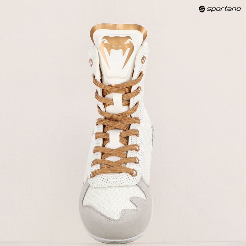 Stivali da boxe Venum Elite bianco/oro 20