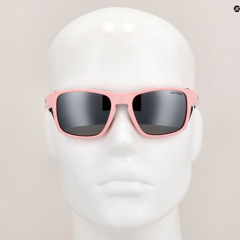 Occhiali da sole Julbo Shield M Spectron 4 rosa pastello lucido/grigio scuro 5