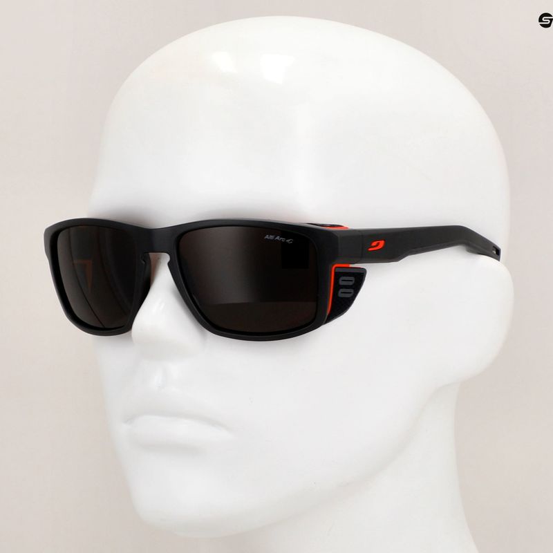 Occhiali da sole Julbo Shield Alti Arc 4+ nero opaco/arancione 5