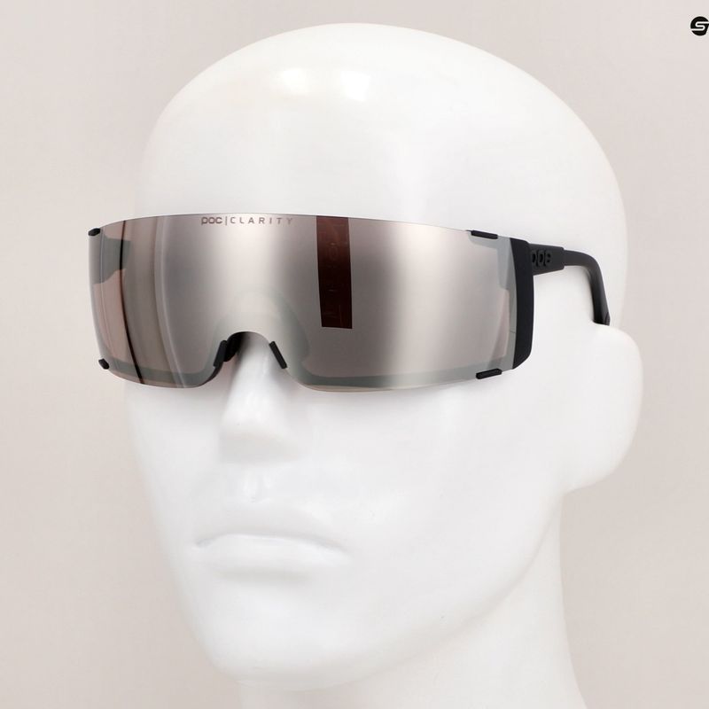 Occhiali da sole POC Propel nero uranio/clarity road/argento solare 11