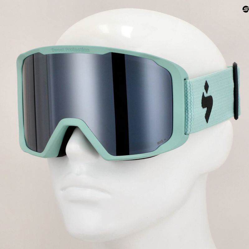 Occhiali da sci Sweet Protection Durden RIG Reflect obsidian/misty turquoise/misty trace 8