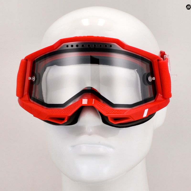 100% Accuri 2 Enduro MTB occhiali da ciclismo neon/rosso/chiaro 7