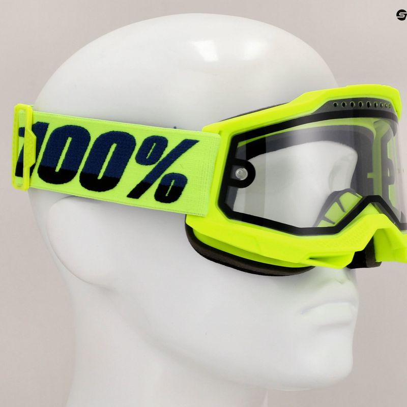 100% Accuri 2 Enduro MTB occhiali da ciclismo fluo/giallo/chiaro 7