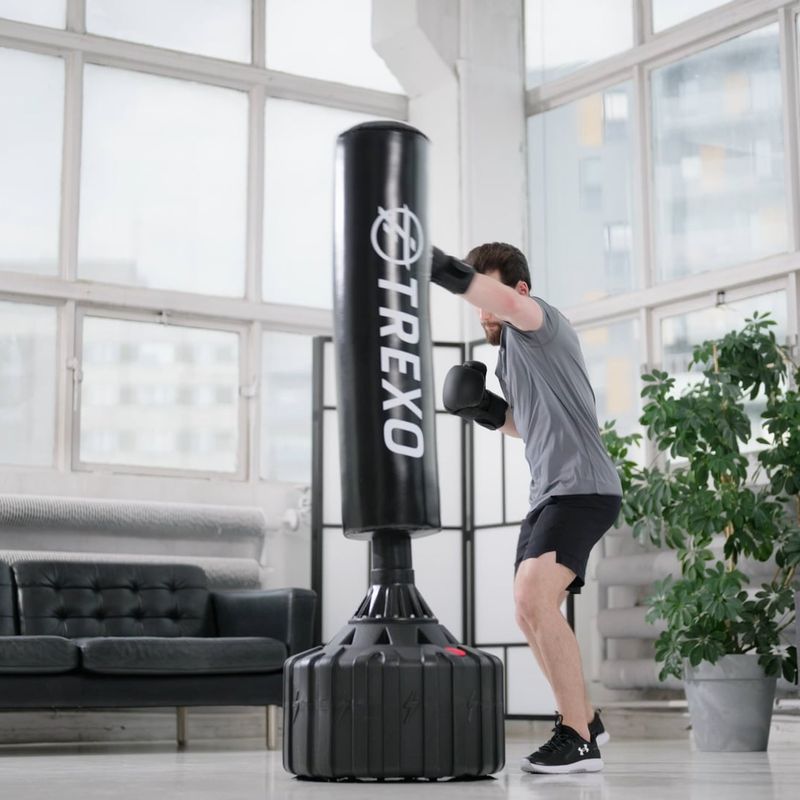 TREXO sacco da boxe SPB-180 nero 15
