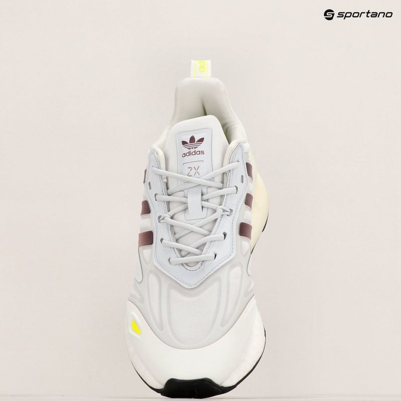 Scarpe adidas ZX 2K Boost 2.0 bambino bianco cristallo/giallo solare/bianco sporco 9