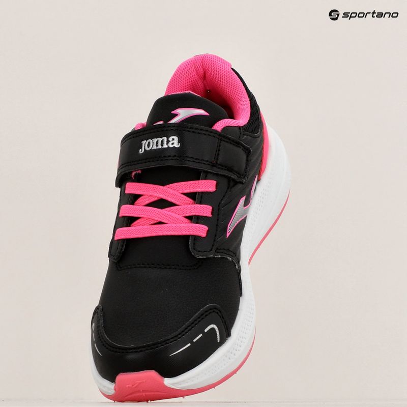 Scarpe da corsa Joma Fury nero/fucsia per bambini 9