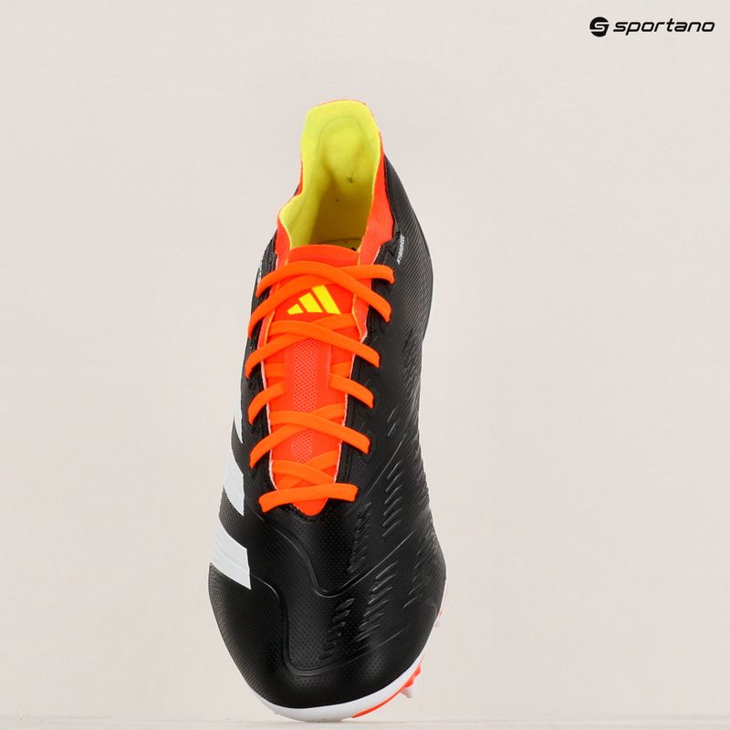 Scarpe da calcio adidas Predator League FG nucleo nero/bianco scuro/rosso solare 10