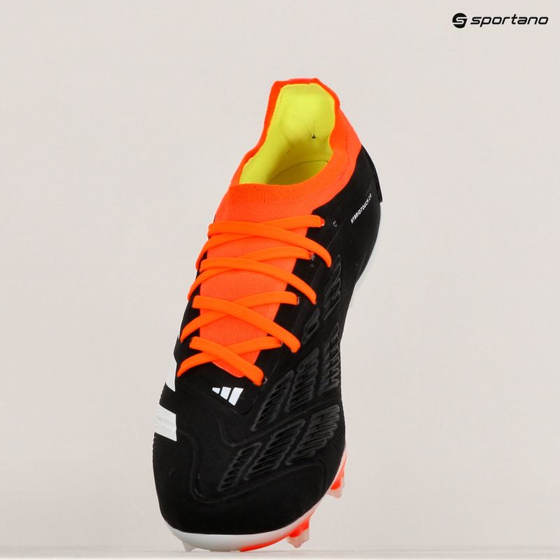 Scarpe da calcio adidas Predator Pro FG Uomo nucleo nero/bianco scuro/rosso solare 10