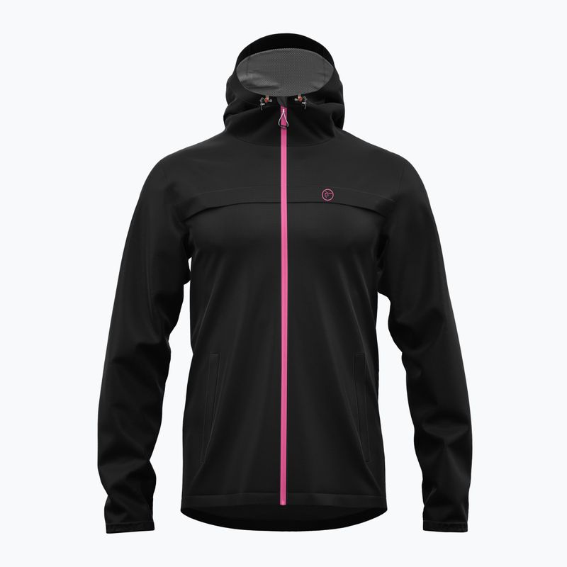 RedElk Agua, giacca antipioggia nera/rosa