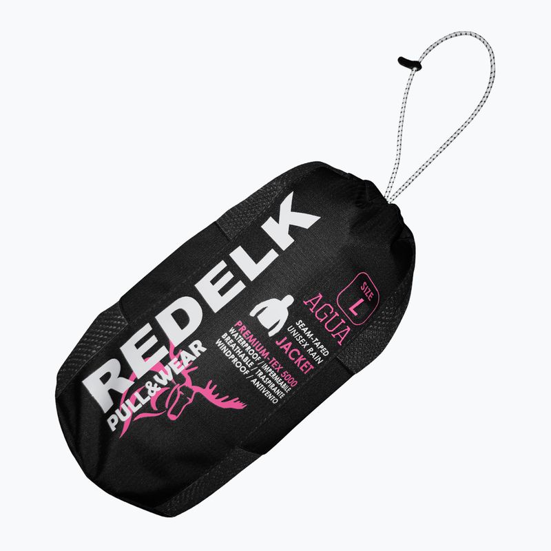 RedElk Agua, giacca antipioggia nera/rosa 2