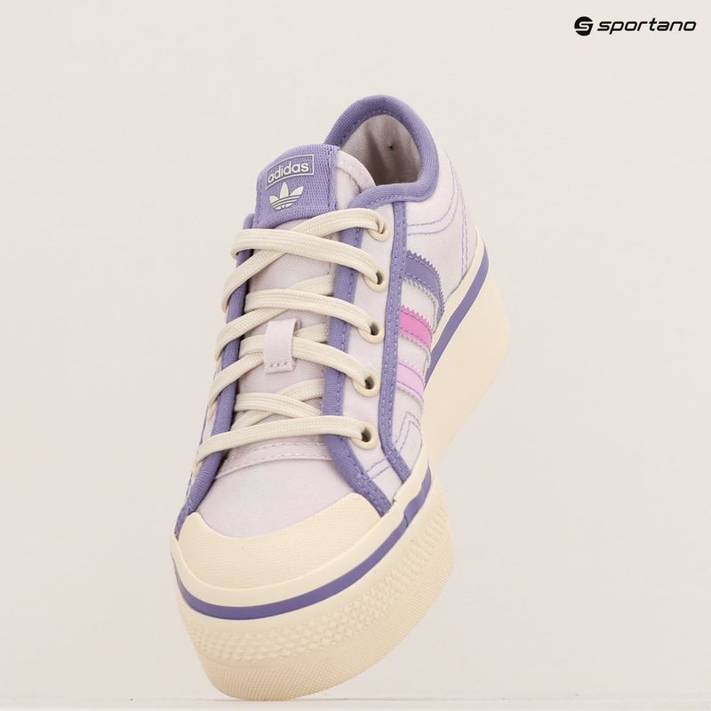 Scarpe adidas Nizza Platform per bambini, quasi rosa/lilla/bianco brillante 9