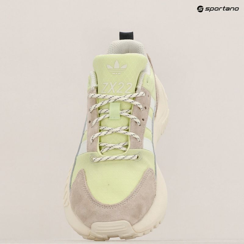 Scarpe da bambino adidas ZX 22 cloud white/cloud white/almost lime 9