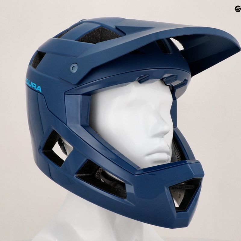 Casco bici Endura Singletrack integrale mirtillo 11