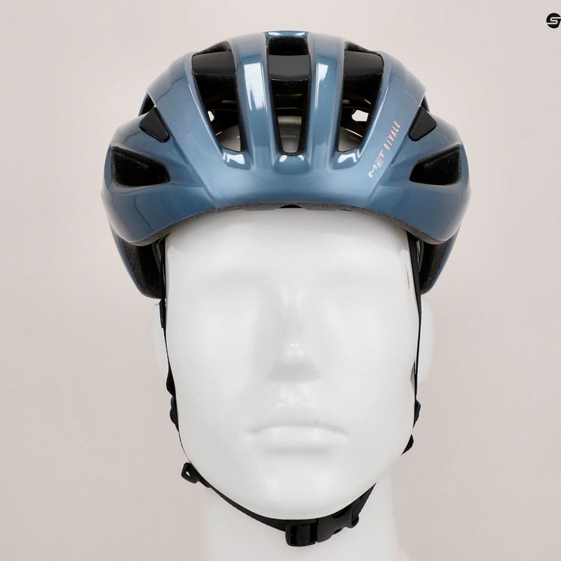 MET casco da bici Rivale II Mips navy/argento opaco 9