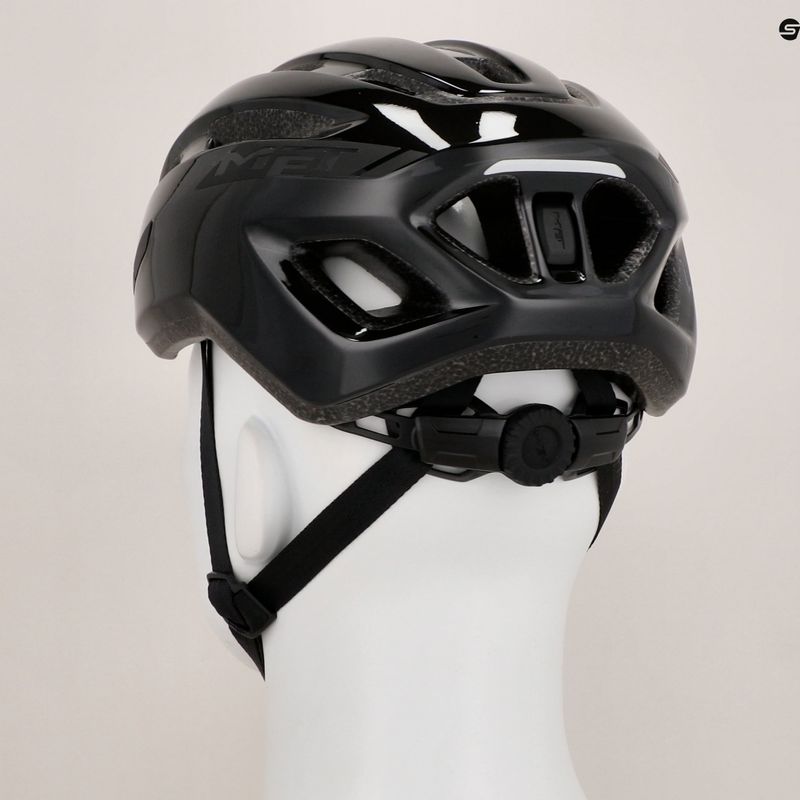 Casco da bicicletta MET Miles nero lucido 8